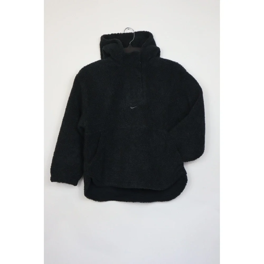 Nike | Junior's‎ Girl's High-Pile Fleece Therma-FIT Jacket, Black, Size Medium